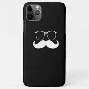Capa Para iPhone 11 Pro Max Óculos Engraçados de bigode