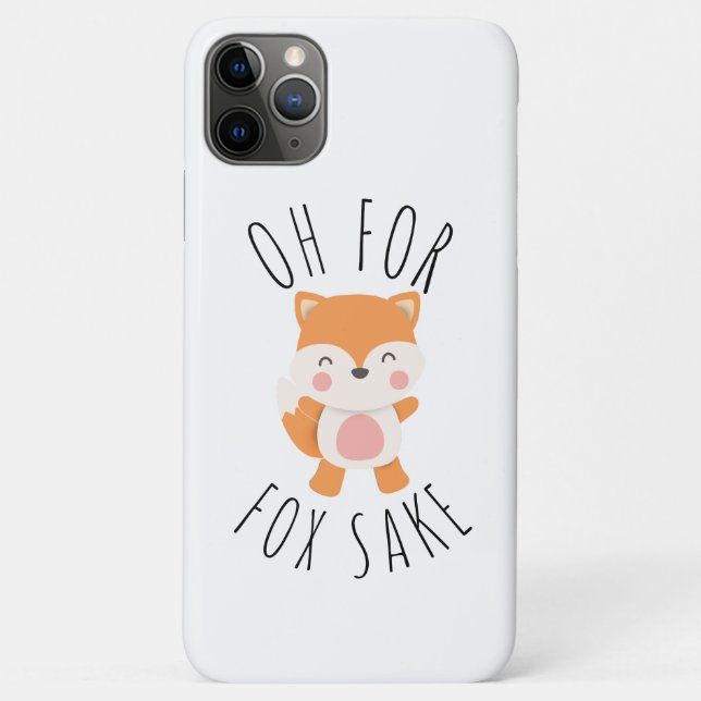 Capa Para iPhone 11 Pro Max Oh para Fox Sake (Verso)