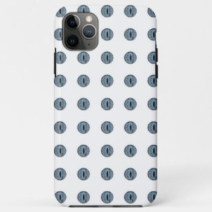 Capa Para iPhone 11 Pro Max Olhos de Bolinhas Azul do Halloween
