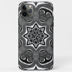 Capa Para iPhone 11 Pro Max OM Psicodélico Trippy White Art