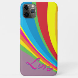 Capa Para iPhone 11 Pro Max Orgulho Mês - Rainbow Love