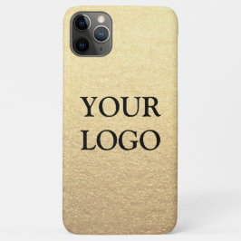 Capa Para iPhone 11 Pro Max Ouro Limpo Simples Personalizado Sua Logotipo Aqui