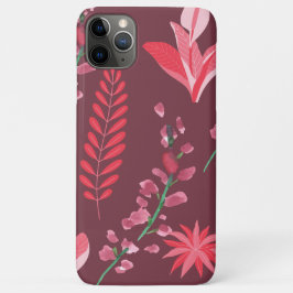 Capa Para iPhone 11 Pro Max Padrão de flores.