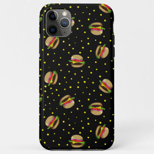Capa Para iPhone 11 Pro Max padrão de hambúrguer