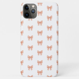 Capa Para iPhone 11 Pro Max Padrão de Laço de Aquarela Coral/Rosa