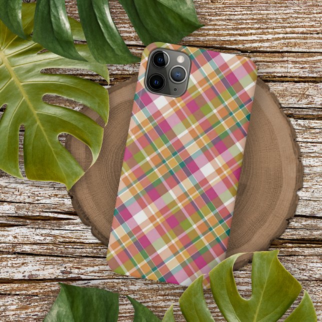 Capa Para iPhone 11 Pro Max Padrão do Chique francês Flair Madras (Criador carregado)