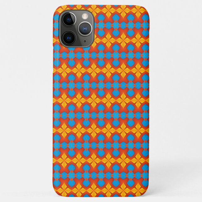 Capa Para iPhone 11 Pro Max Padrão Geométrico (Verso)