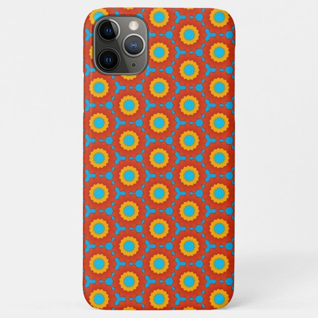 Capa Para iPhone 11 Pro Max Padrão Geométrico (Verso)