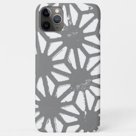 Capa Para iPhone 11 Pro Max padrão geométrico das cinzas