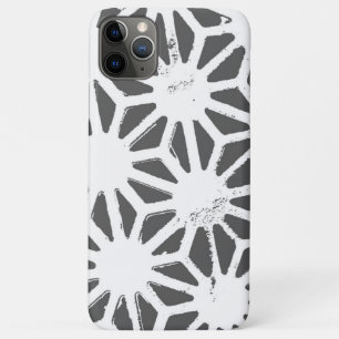 Capa Para iPhone 11 Pro Max Padrão geométrico das cinzas de carvão