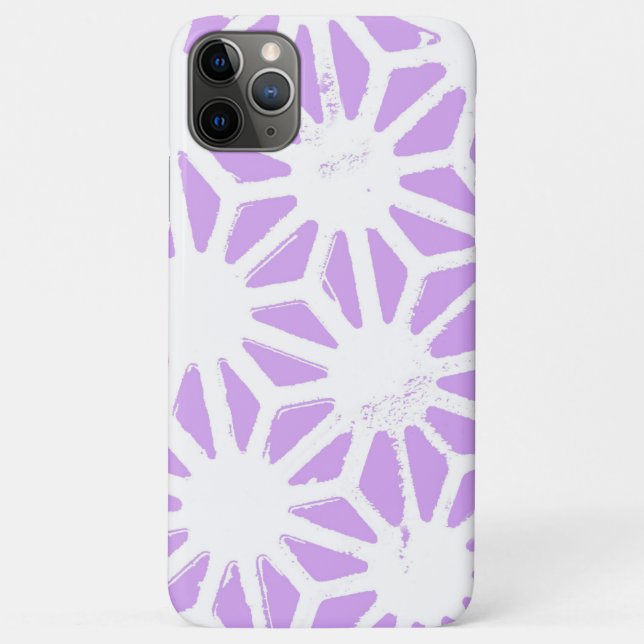 Capa Para iPhone 11 Pro Max Padrão geométrico lilac (Verso)