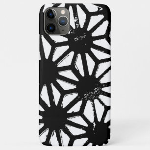 Capa Para iPhone 11 Pro Max Padrão geométrico preto