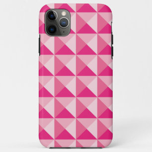 Capa Para iPhone 11 Pro Max Padrão Geométrico Rosa