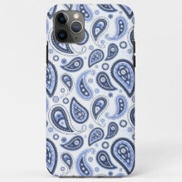 Padrão Paisley Azul