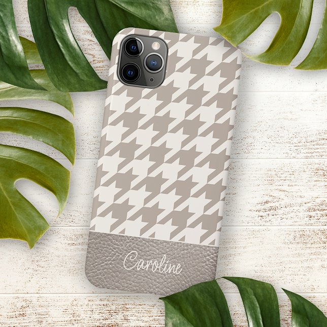 Capa Para iPhone 11 Pro Max Padrão Personalizado de Houndstooth do Carneiro Ne (Criador carregado)