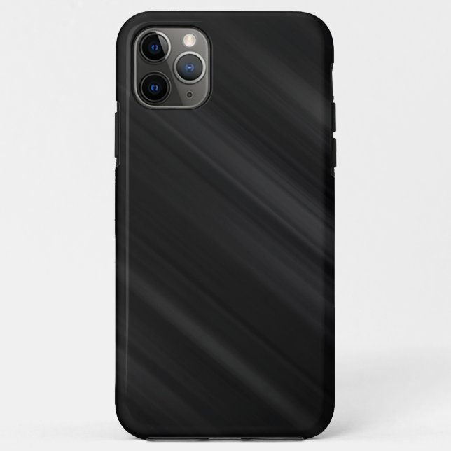 Capa Para iPhone 11 Pro Max Padrão Preto Moderno (Verso)