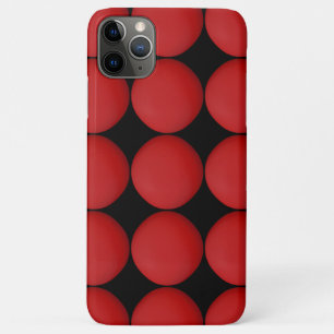 Capa Para iPhone 11 Pro Max Padrão Vermelho na moda