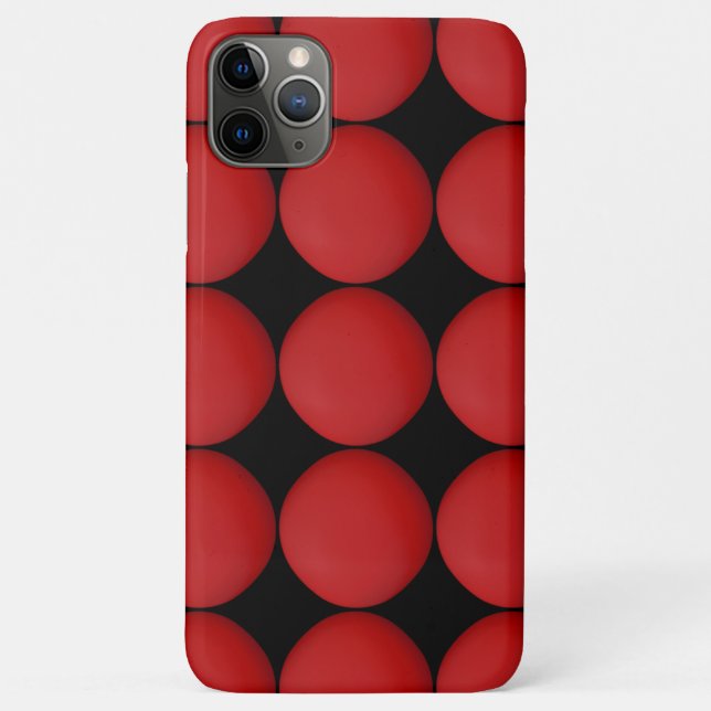 Capa Para iPhone 11 Pro Max Padrão Vermelho na moda (Verso)