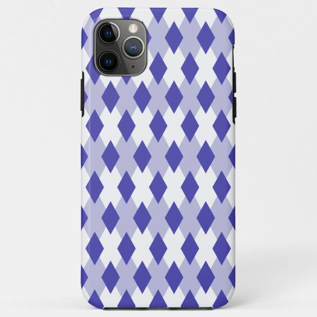 Capa Para iPhone 11 Pro Max Padrão Xadrez Argyle_4A46B0 (Verso)