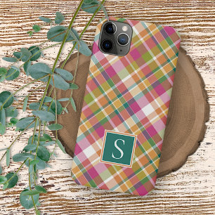 Capa Para iPhone 11 Pro Max Padrão Xadrez de Verão Elegante Personalizado