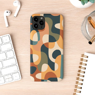 Capa Para iPhone 11 Pro Max Padrões de Arte de Cores Escuras Retroativas