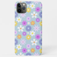 Padrões de Flor do Estilo Retroativo 70s Cores de 