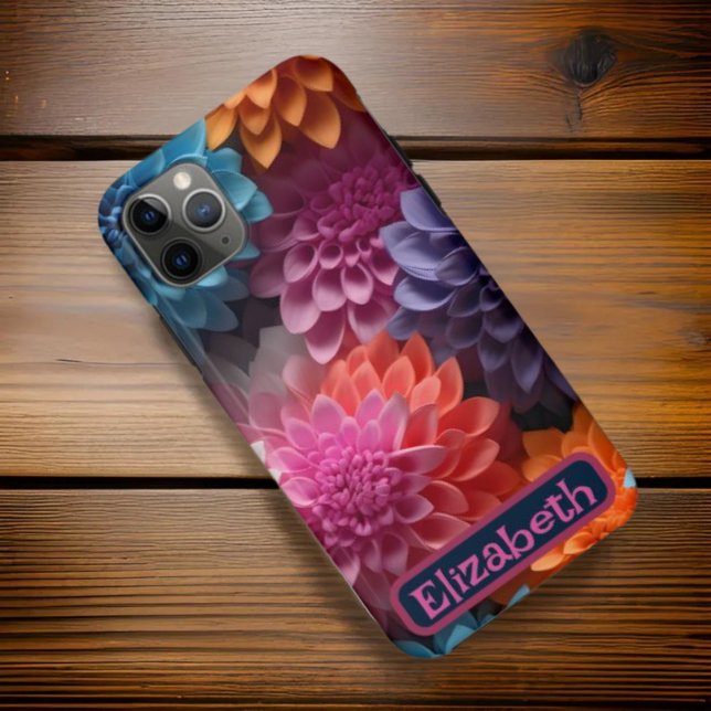 Capa Para iPhone 11 Pro Max Padrões sem costura Daisy Tough iPhone / iPad case (Criador carregado)