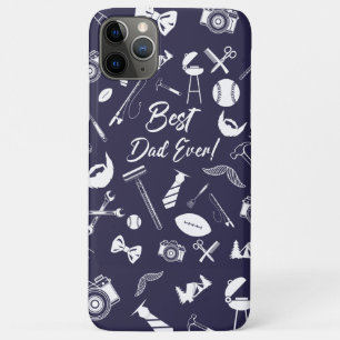 Capa Para iPhone 11 Pro Max Pai Azul Melhor marinho para iPhone/iPad