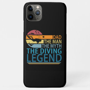 Capa Para iPhone 11 Pro Max Pai O Homem O Mito A Lenda De Mergulho