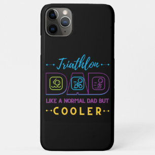 Capa Para iPhone 11 Pro Max Pai Triathlon, como um pai normal, mas mais frio