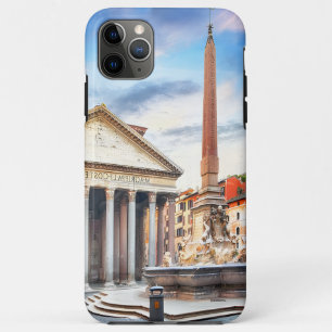 Capa Para iPhone 11 Pro Max Panteão Roma Itália Viagem Europa Vintage