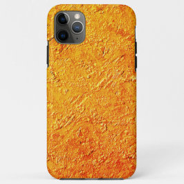 Capa Para iPhone 11 Pro Max Parede derituosa com textura amarela e laranja
