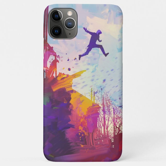 Capa Para iPhone 11 Pro Max Parkour Urban Free Runling Freestyling Arte Modern (Verso)