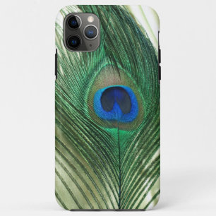 Capa Para iPhone 11 Pro Max Pavão de Maçã Verde Ainda