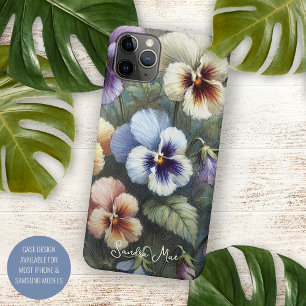 Capa Para iPhone 11 Pro Max Penseiras Elegantes e Sofisticadas Pintura Botânic