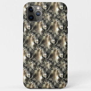 Capa Para iPhone 11 Pro Max Pérolas Douradas