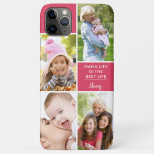 Capa Para iPhone 11 Pro Max Personalizado 4 Foto Nana Life é a Melhor Vida Ros