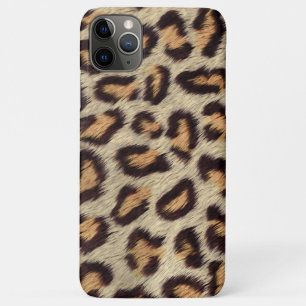 Capa Para iPhone 11 Pro Max Pintas castanhas, peles de leopardo
