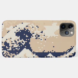 Capa Para iPhone 11 Pro Max Pixel Tsunami 8 Bits Pixel Art