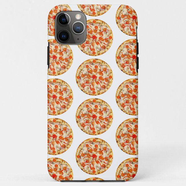 Capa Para iPhone 11 Pro Max Pizza (Verso)