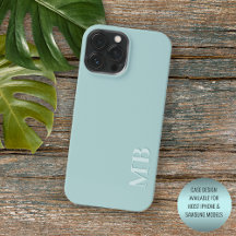 Ponto Verde do Pastel Leve Personalizado Seafoam S