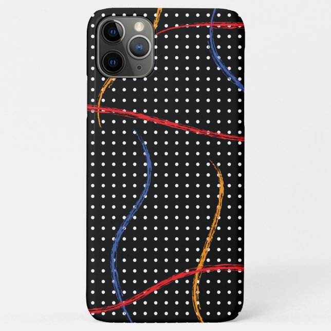 Capa Para iPhone 11 Pro Max Portas e Splatter de Pintura Retroativa (Verso)