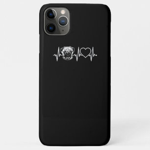 Capa Para iPhone 11 Pro Max Pulsação do Cão Cachorro  Cão Amor