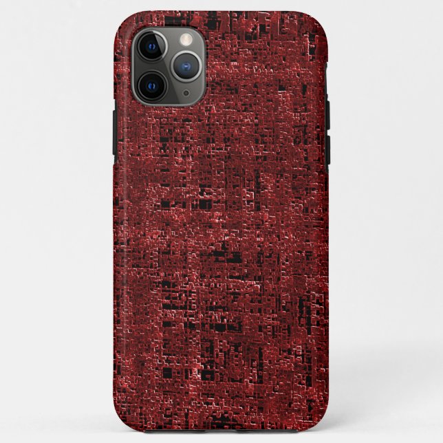 Capa Para iPhone 11 Pro Max Quadrados pequenos sobreposto encharcados (Verso)