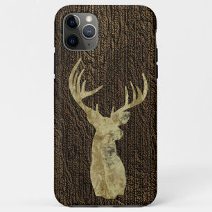 Capa Para iPhone 11 Pro Max Rustic Deer Buck