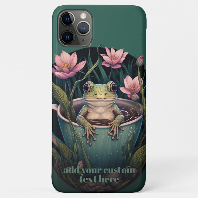 Capa Para iPhone 11 Pro Max Sapo giro de algodão (Verso)