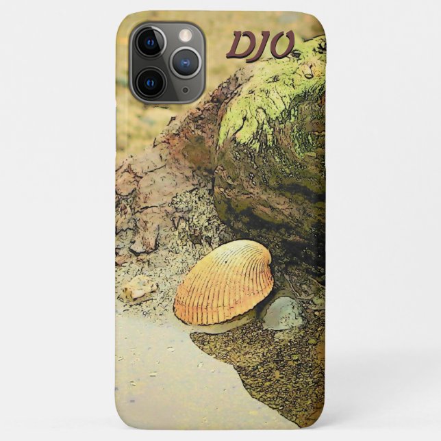 Capa Para iPhone 11 Pro Max Seashell em Driftwood (Verso)