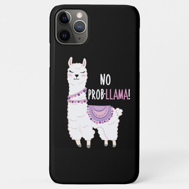 Capa Para iPhone 11 Pro Max Sem Problemas Llama (Verso)