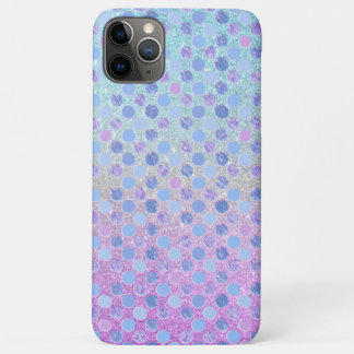 Capa Para iPhone 11 Pro Max Sereia Bolhas Coloridas Brilho Falso Ombre