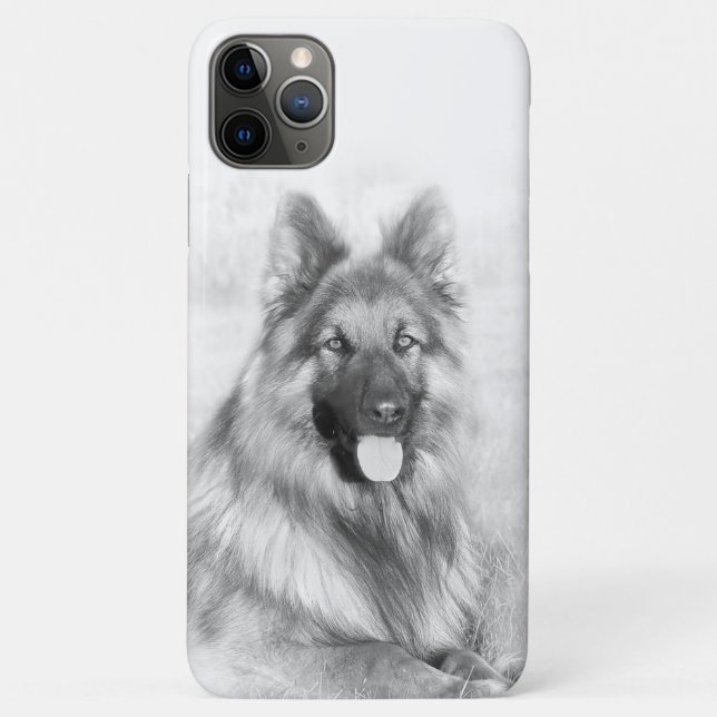 Capa Para iPhone 11 Pro Max Shephard Dog alemão (Verso)